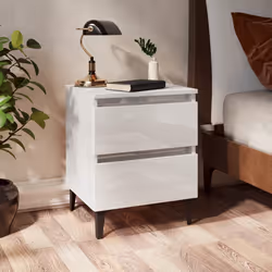 VidaXL 805882 Table de nuit et table de chevet Blanc
