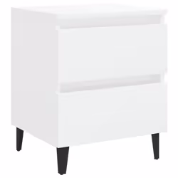 VidaXL 805882 Table de nuit et table de chevet Blanc
