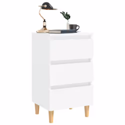 VidaXL 805887 Table de nuit et table de chevet Blanc