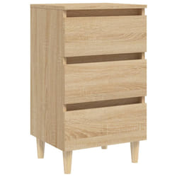 VidaXL 805893 Table de nuit et table de chevet Chêne