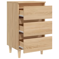 VidaXL 805893 Table de nuit et table de chevet Chêne - Vue supplémentaire 6