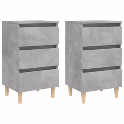 VidaXL 805896, Couleur du béton, Bois, 400 mm, 350 mm, 690 mm, 2 pièce(s)