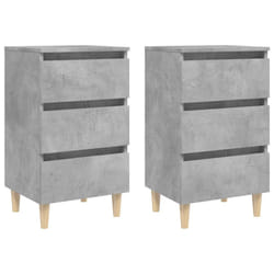 VidaXL 805896 Table de nuit et table de chevet Couleur du béton