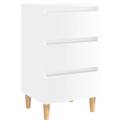 VidaXL 805899 Table de nuit et table de chevet Blanc