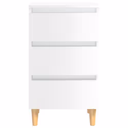 VidaXL 805899 Table de nuit et table de chevet Blanc - Vue supplémentaire 4