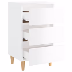 VidaXL 805899 Table de nuit et table de chevet Blanc - Vue supplémentaire 6