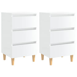 VidaXL 805900 Table de nuit et table de chevet Blanc