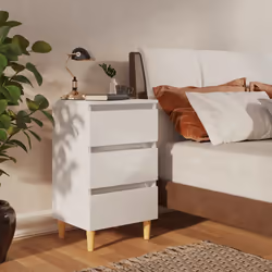VidaXL 805900 Table de nuit et table de chevet Blanc