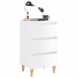 VidaXL 805900 Table de nuit et table de chevet Blanc