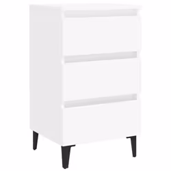 VidaXL 805905, Blanc, Métal, Bois, 400 mm, 350 mm, 690 mm, 1 pièce(s)