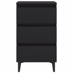 VidaXL 805907 Table de nuit et table de chevet Noir - Vue supplémentaire 4