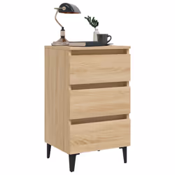 VidaXL 805911 Table de nuit et table de chevet Chêne - Vue supplémentaire 4