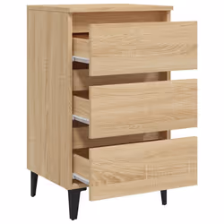 VidaXL 805911 Table de nuit et table de chevet Chêne - Vue supplémentaire 7