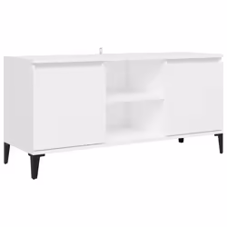 VidaXL 805968, Blanc, Métal, Bois, 1035 mm, 350 mm, 500 mm, 1 pièce(s)