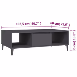 VidaXL 806024 Table à café, latérale et de salon - Vue supplémentaire 8