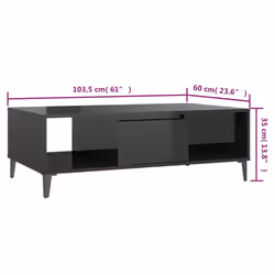 VidaXL 806029 Table à café, latérale et de salon - Vue supplémentaire 8