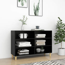 Vidaxl - Buffet noir 103,5x35x70 cm bois d'ingénierie
