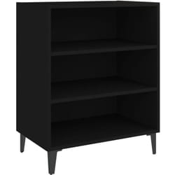 Vidaxl - Buffet noir 57x35x70 cm bois d'ingénierie