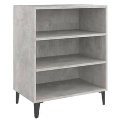 vidaXL Buffet gris béton 57x35x70 cm bois d'ingénierie - TU