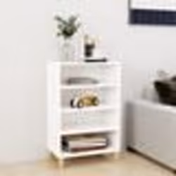 vidaXL Buffet Blanc 57x35x90 cm Bois d’ingénierie - TU