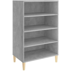 vidaXL Buffet gris béton 57x35x90 cm bois d'ingénierie - TU