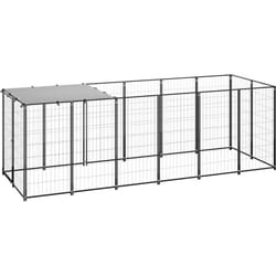 Chenil Noir 330x110x110 cm Acier