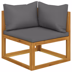 VidaXL 3068851 banc de jardin Bois d'acacia, Tissu, Polyester