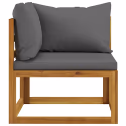 VidaXL 3068851 banc de jardin Bois d'acacia, Tissu, Polyester - Vue supplémentaire 4