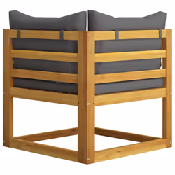 VidaXL 3068851 banc de jardin Bois d'acacia, Tissu, Polyester - Vue supplémentaire 5