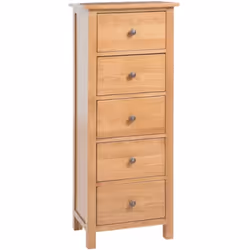 Cette commode haute en bois est un excellent supplément à votre décor et est très fonctionnelle. Fabriqué en bois de chêne ma ...