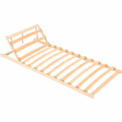 Ce sommier à lattes en bois confortable est un bon choix pour passer une bonne nuit de sommeil ! Avec un cadre en hêtre massi ...