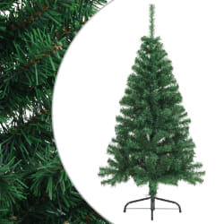 vidaXL Demi-sapin de Noël 120 cm - Vert