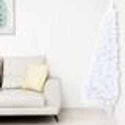 vidaXL Sapin de Noël artificiel moitié avec support blanc 210 cm PVC - TU