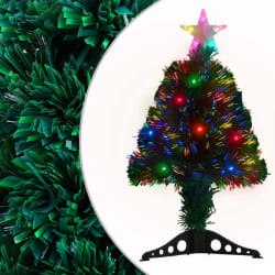 vidaXL Sapin de Noël pré-éclairé - Vert 64 cm
