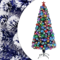 vidaXL Arbre de Noël LED Fibre Optique 150 cm