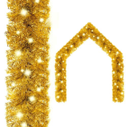 vidaXL Guirlande de Noël avec lumières LED 10 m Doré - TU