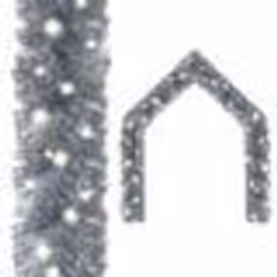 vidaXL Guirlande de Noël avec lumières LED 10 m Argenté - TU