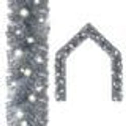 vidaXL Guirlande de Noël avec lumières LED 10 m Argenté - TU