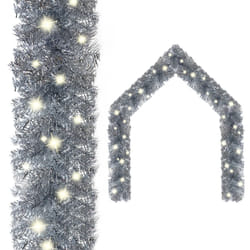 vidaXL Guirlande de Noël avec lumières LED 20 m Argenté - TU