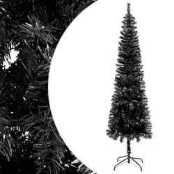 vidaXL Sapin de Noël étroit Noir 180 cm - TU