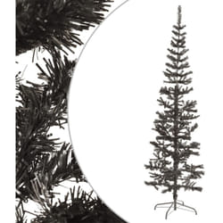 Vidaxl - Sapin de Noël étroit Noir 210 cm