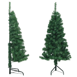 vidaXL Sapin de Noël d'angle 120 cm - Vert