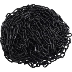 Vidaxl - Chaîne d'avertissement Noir 30 m Ø8 mm Plastique