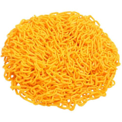 Vidaxl - Chaîne d'avertissement Jaune 100 m Ø8 mm Plastique