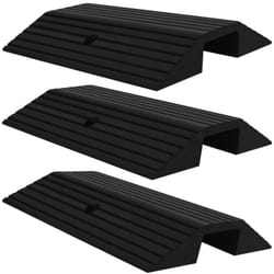 Vidaxl - Rampes de seuil de pont 3 pcs 49x40x8 cm Caoutchouc