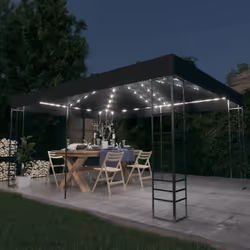 Cette tonnelle spacieuse sera un accessoire élégant à votre espace de vie extérieur tout en gardant votre famille et vos invi ...