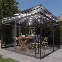 Si vous cherchez un supplément d'auvent pour vos activités en plein air, ce belvédère de jardin est la paire parfaite pour vo ...