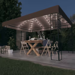 Cette tonnelle spacieuse sera un accessoire élégant à votre espace de vie extérieur tout en gardant votre famille et vos invi ...