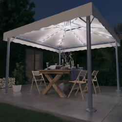 Ce belvédère présente un design classique et élégant, qui sera parfait pour les événements en plein air, tels que les dîners, ...