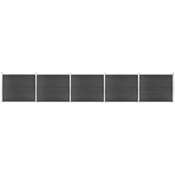 Ensemble de panneau de clôture wpc 872x146 cm Gris Vidaxl